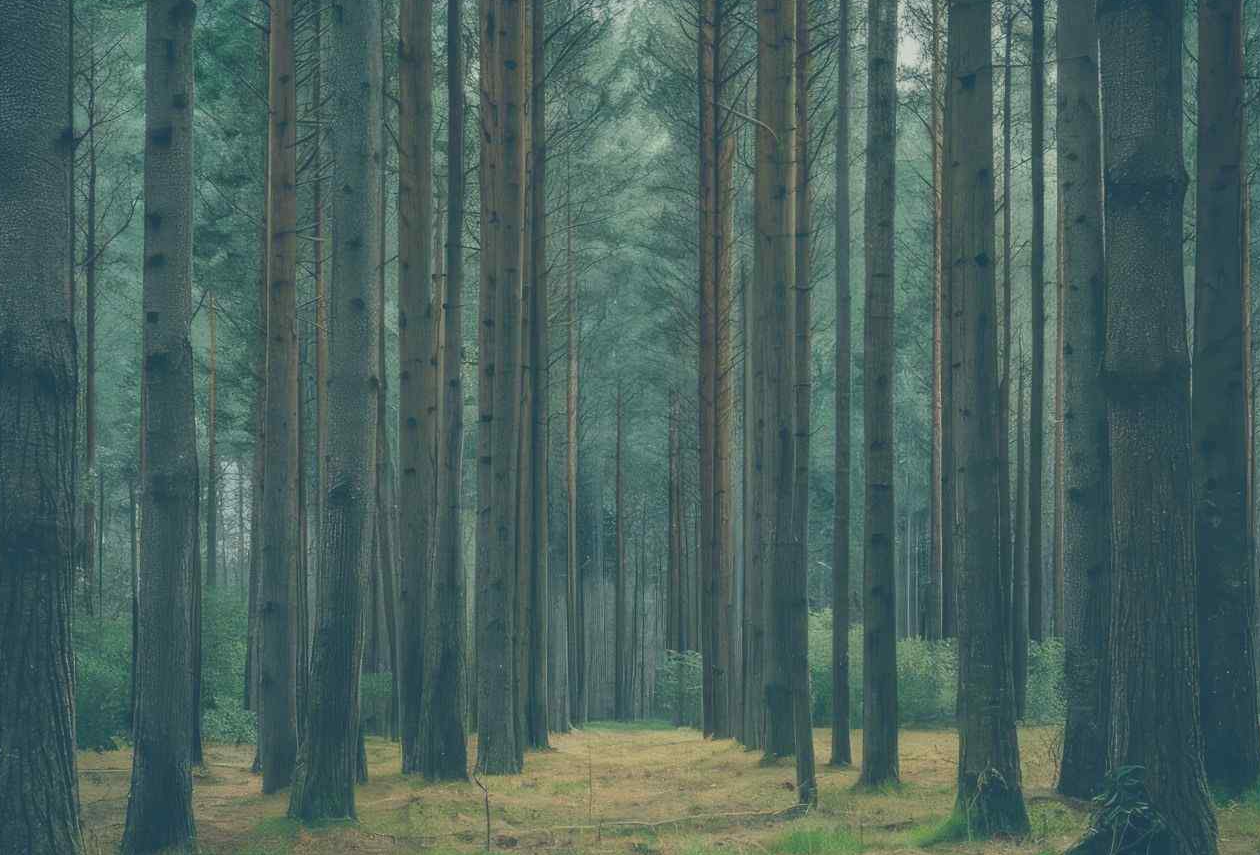 Pine forest in the Minnesota northwoods