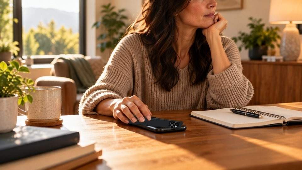 Woman with her phone nearby reflecting on running out of Ativan early, a behavioral sign of Ativan addiction.