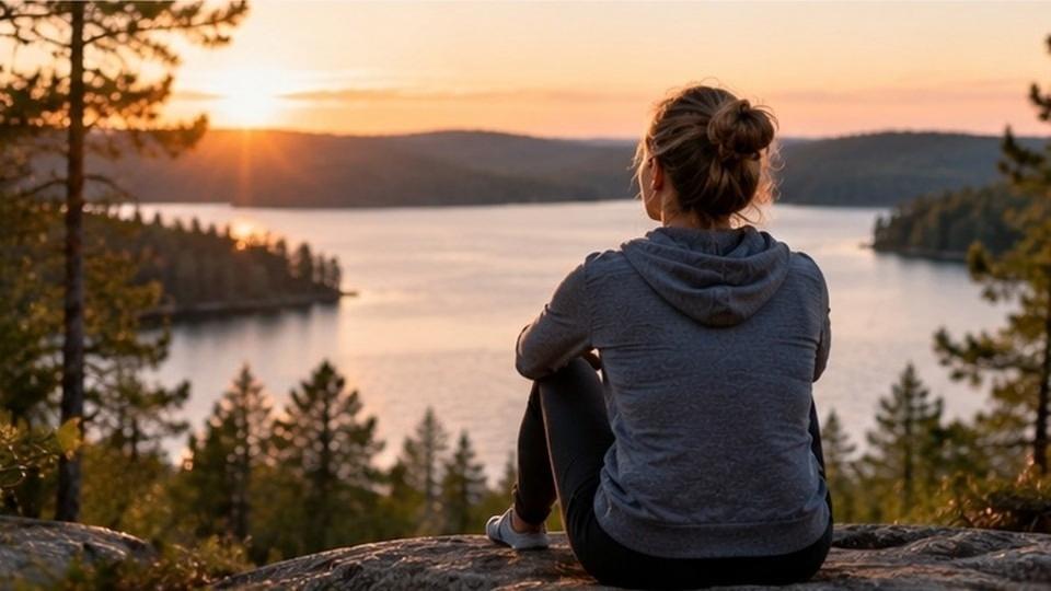 Woman reflecting outdoors on Ativan dependence and a supervised taper